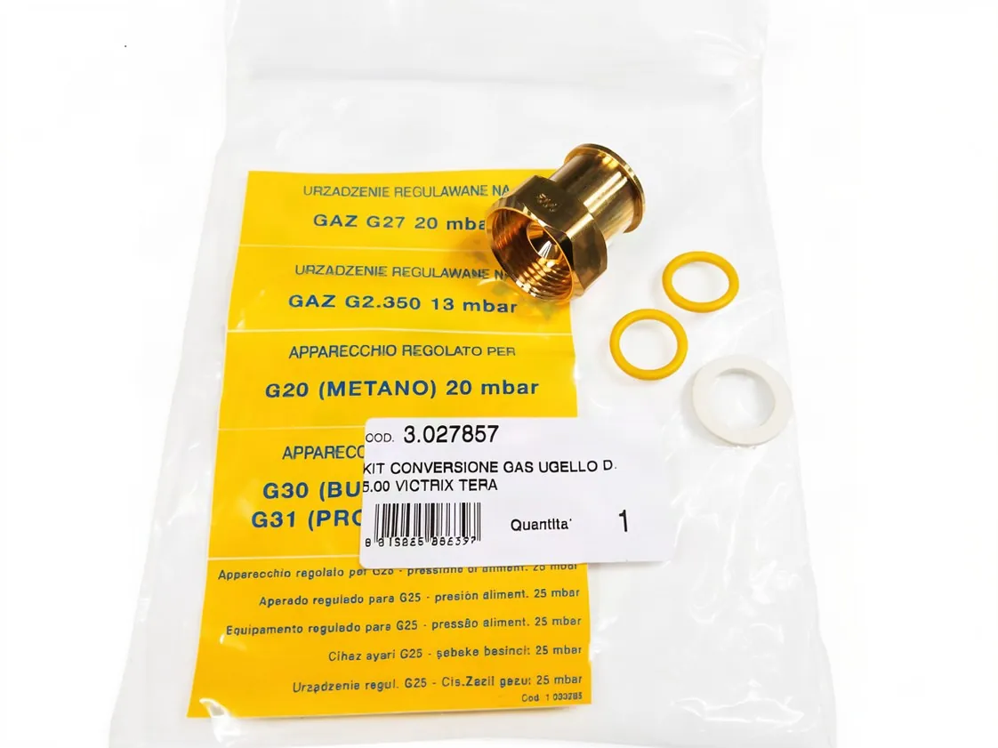 Kit transformación victrix tera 28 - 28 v2 (1uds de 5.00mm.) Gas Natural / tera 35 Plus - tera 38 - tera 38 V2 Gas propano, referencia 3.027857