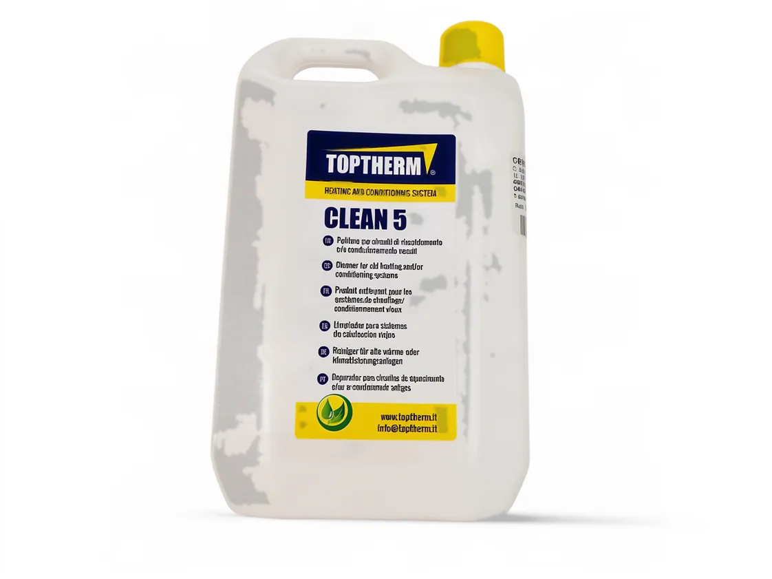 Aditivo limpieza circuitos de calefacción Toptherm Clean 5 botella 2L Limpiador (400m2), referencia XP-021095