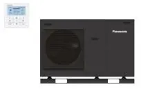 Aerotermia Panasonic Aquarea High Performance J serie 7 kW 1ph R32 monobloc gris oscuro, referencia WH-MDC07J3E5-1