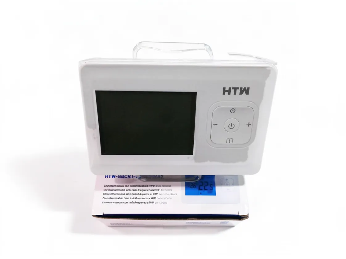 HTW Digital programmable WiFi thermostat, weekly wireless with radio frequency and WiFi, part number ZF-032206
