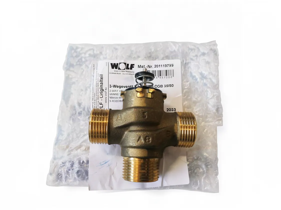Valvola tre vie Wolf R1 TGB-40 - CGB 35/50 Honeywell 1M VC MQ, codice ricambio 201119799