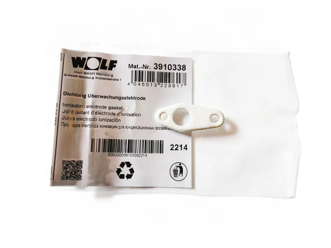 Guarnizione elettrodo Wolf MGK-2 ionizzazione, codice ricambio 3910338