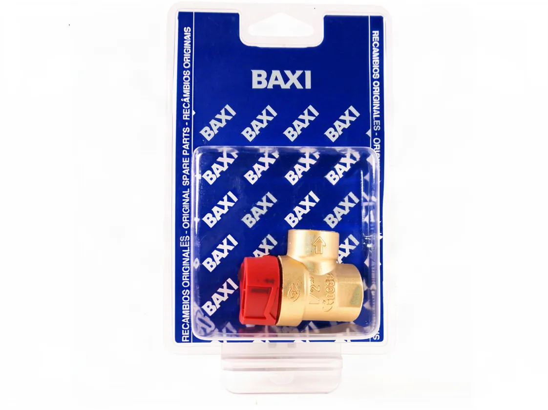 Válvula seguridad Baxi Roca Laia GTI - Gavina 03Bar, referencia 7653015