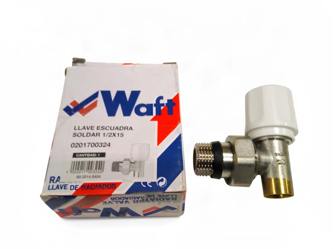 Rubinetto radiatore a saldare Waft 1/2 a 15, codice ricambio 0201700324