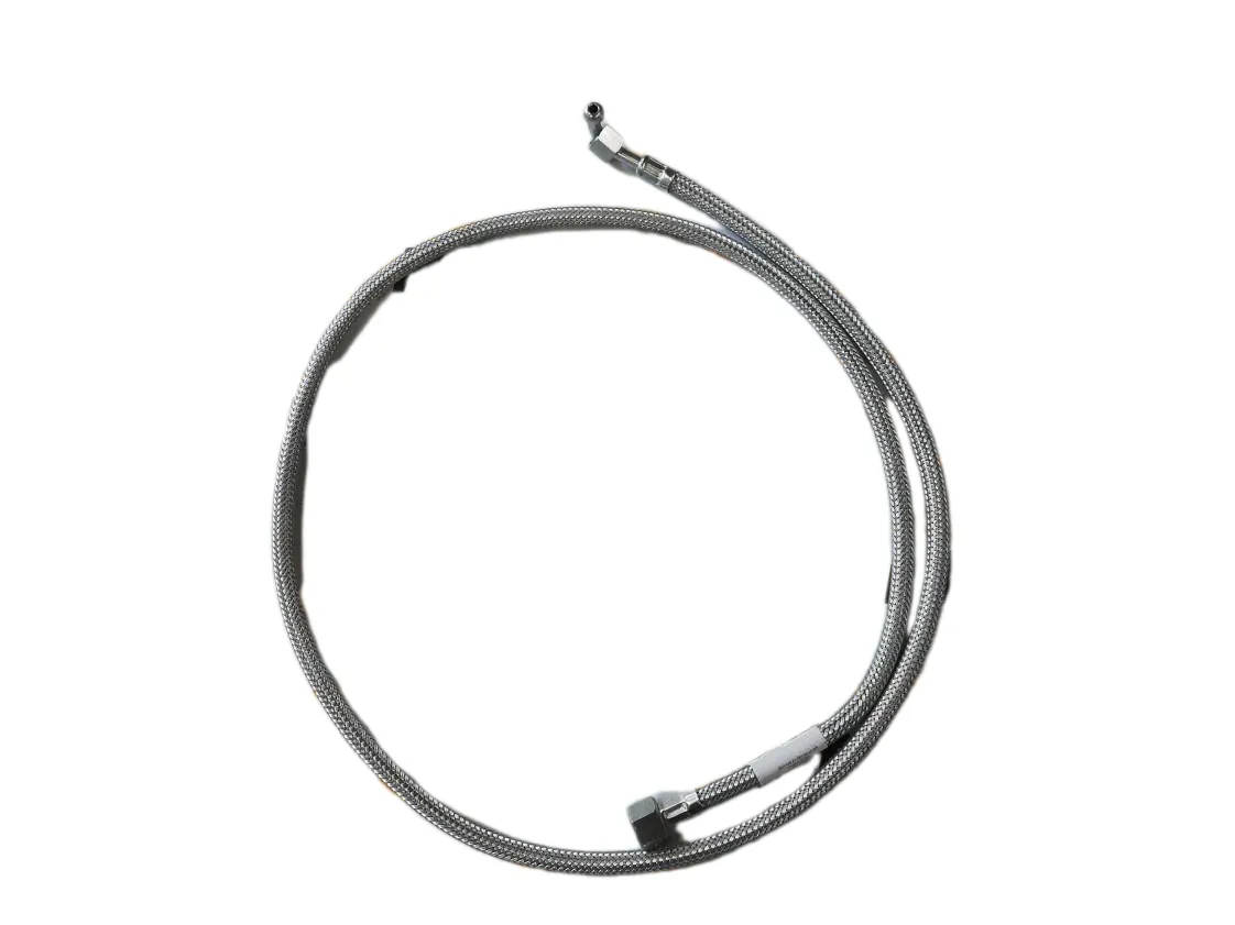 Latiguillo gasoil 3/8H recto - 1/4H curvo x 1500mm, Domusa Evolution, referencia CQUE000147-C