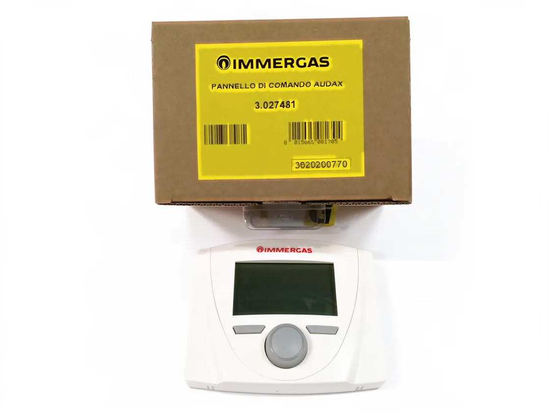 Mando control remoto Immergas Audax 6-8-12-16 Mono (panel blanco completo), referencia 3.027481