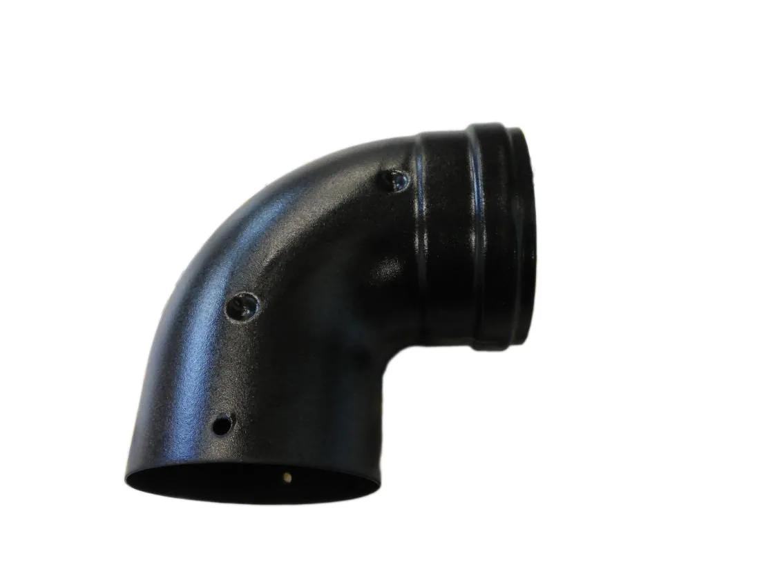 Codo SPC 100 x 90ºMH Vitrificado Negro (FIG), referencia 10-90MHKER3