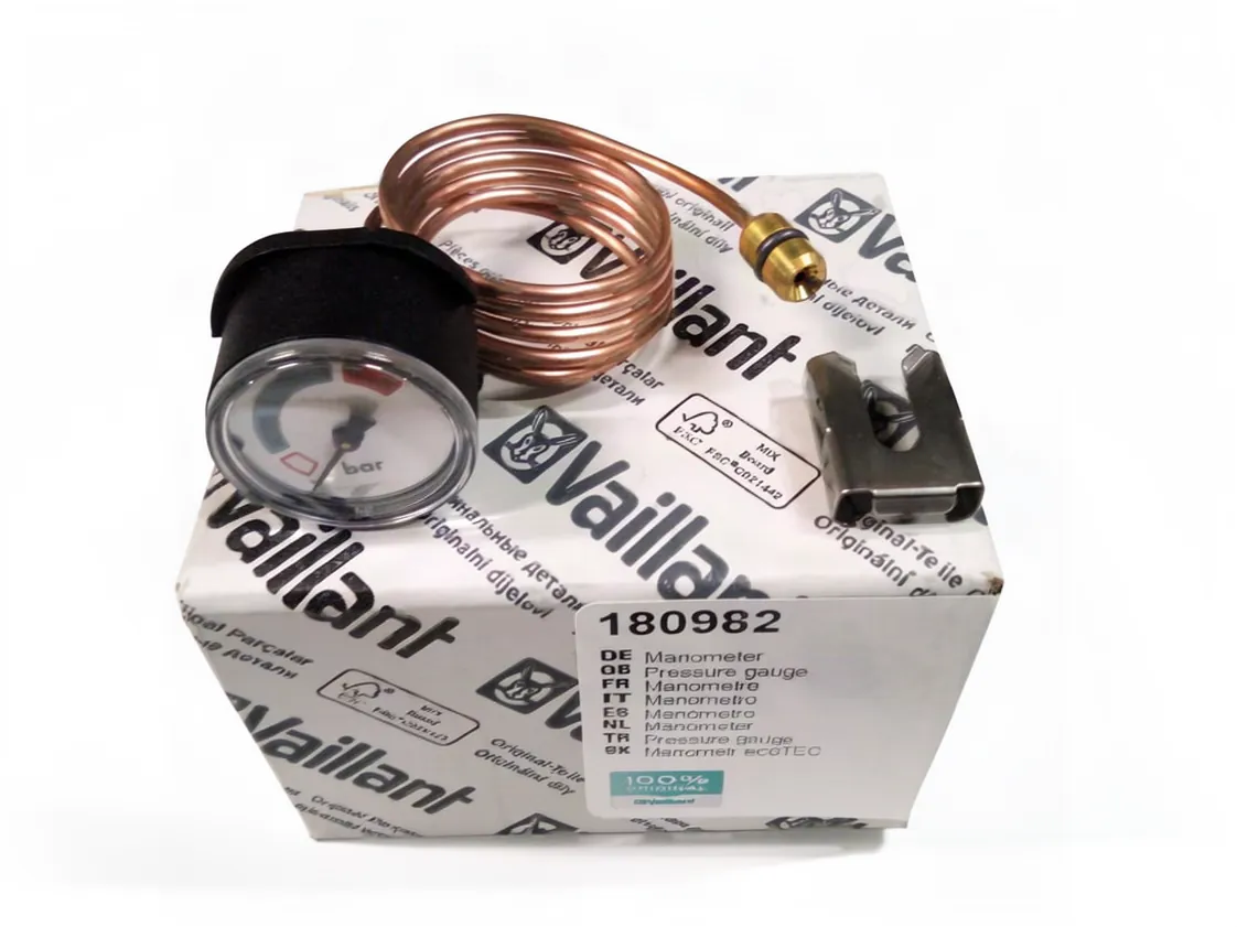 Manometro Vaillant VM 656-4-5, codice ricambio 180982
