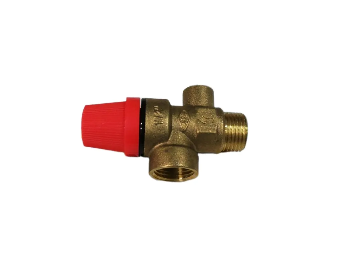 Valvola di sicurezza 03bar 1/2M con presa 1/4H Immergas 1.1455 - Tifell CHV0VS10 - Ariston 569292 - Sime 6042201, codice ricambio ZZ-008515