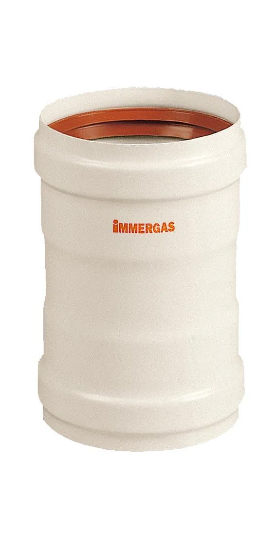 SPC-Muffe 080H Immergas Weiß Aluminium, Teilenummer 3.012714
