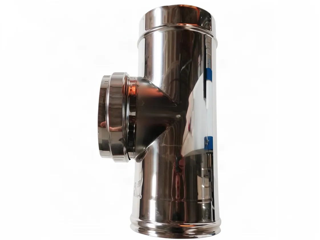 TE SPC 150 - 90º Inox316 Doble pared M-151/H-H, referencia 150TE90HDP316