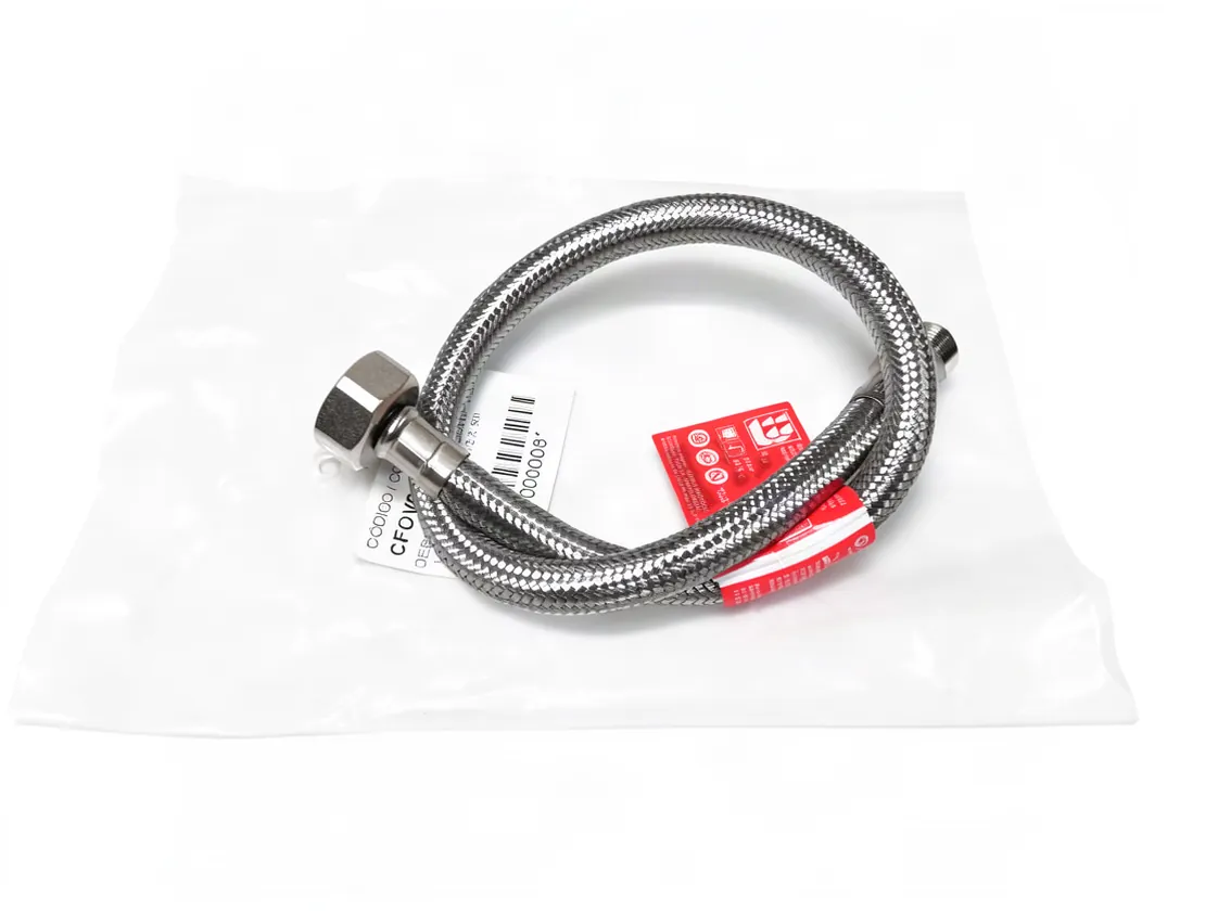 Flexible hose Domusa Ecogas VDX expansion vessel 1/2H - 3/8M x 50cm, part number CFOV000008