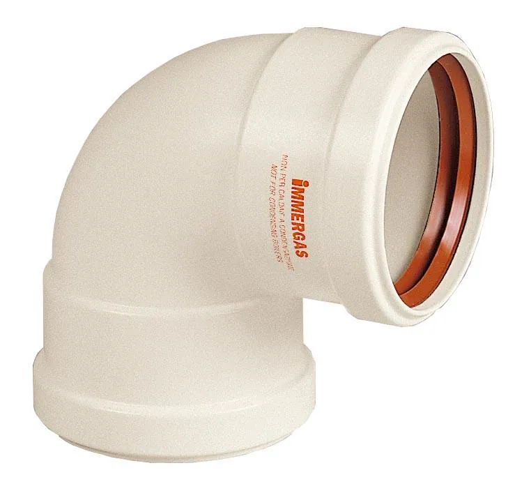 Gomito SPC 080 90ºHH Immergas Alluminio, codice ricambio 3.011571