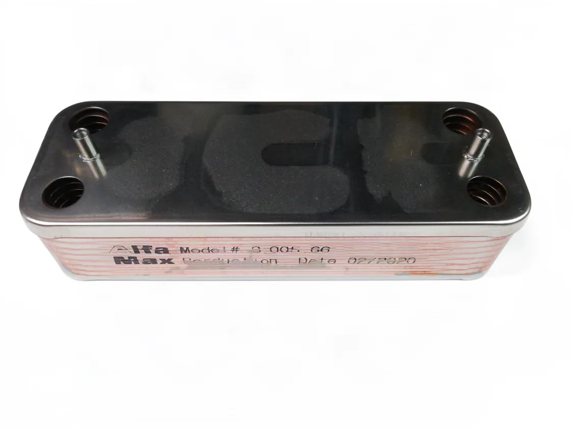 Plaat warmtewisselaar (16placas IPT172x42mm. Ankers 166mm) Compatibel met Ferroli I39822180, onderdeelnummer RQ-015956