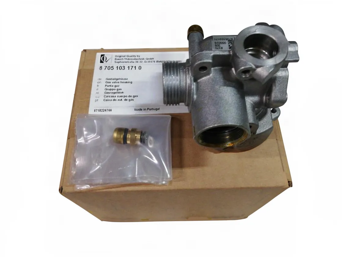 Carcasa cuerpo gas Junkers WR275 - ZW20-1K/A - ZW20KE/KD con piloto, referencia 87051031710