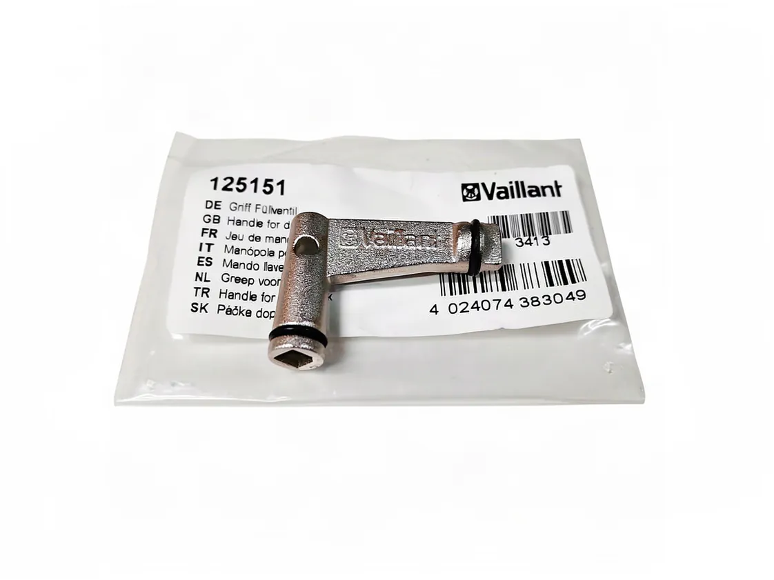 Control Vaillant valve filling VMW for valve 014674 - 014675, part number 125151