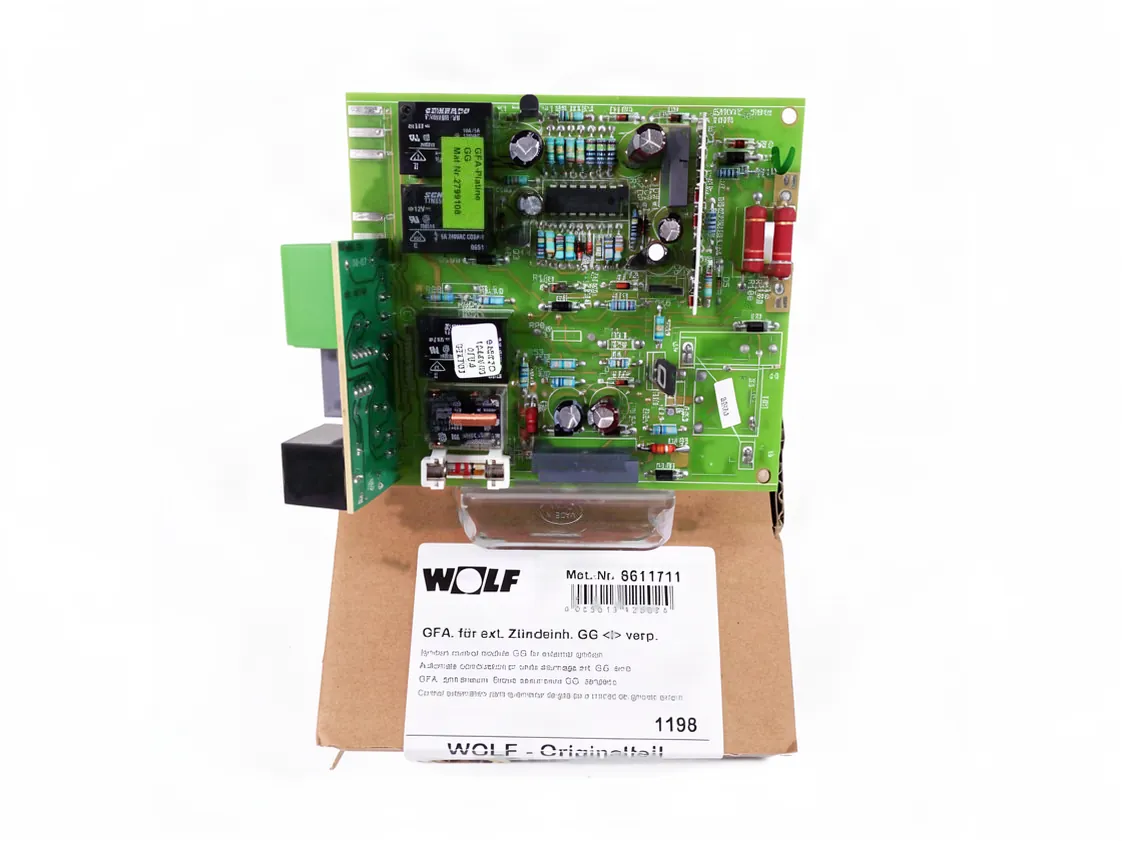 Carte électronique Wolf GGE - GGEK allumage transformateur externe (8611711), référence 8611711