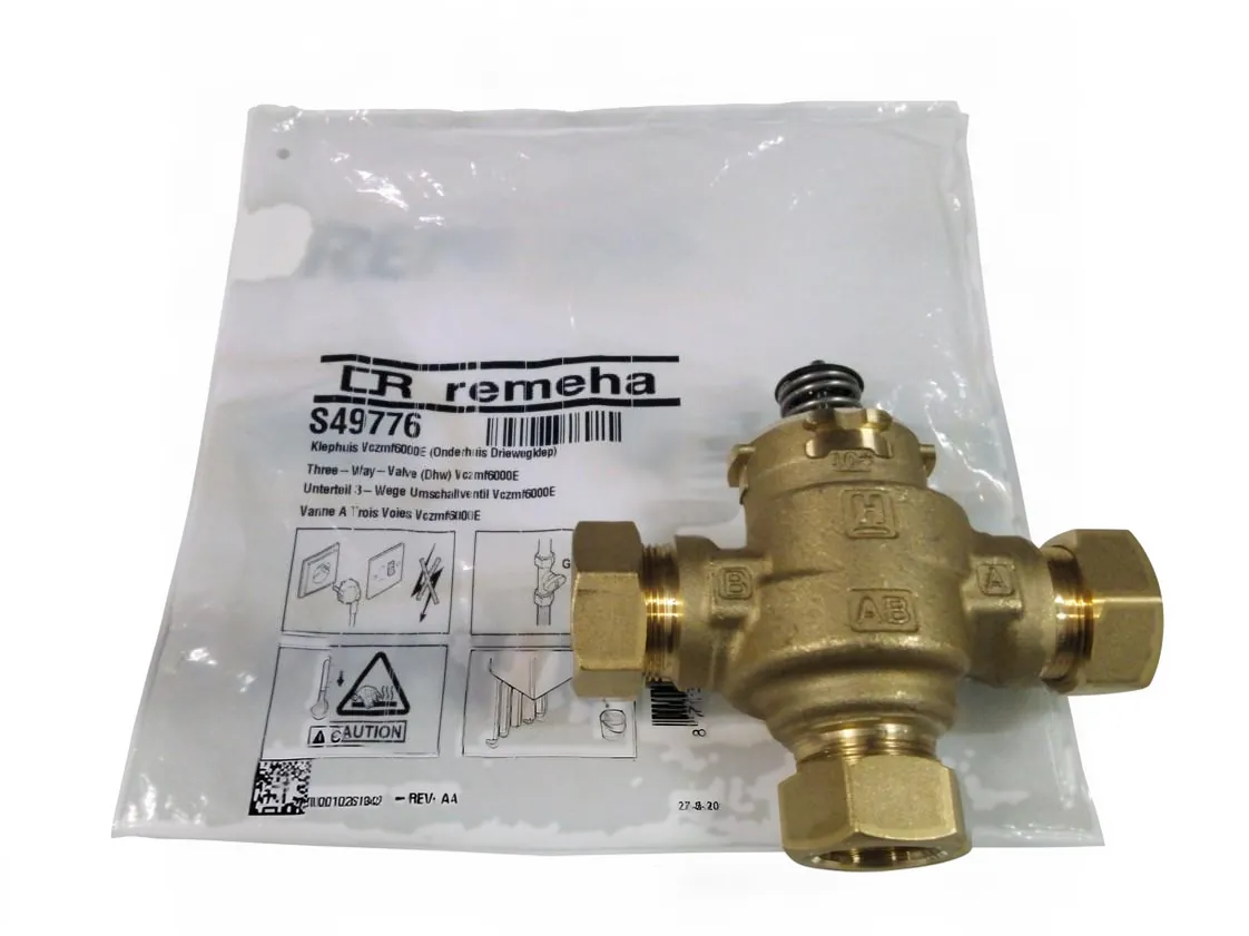 Dreiwege Ventil Remeha Quinta 25-35 C, Teilenummer S49776