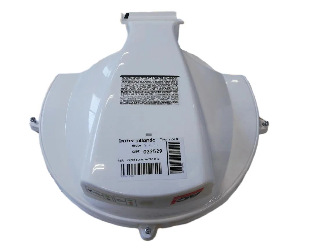 Coperchio bianco VM TEC 2012 Thermor, codice ricambio 022529