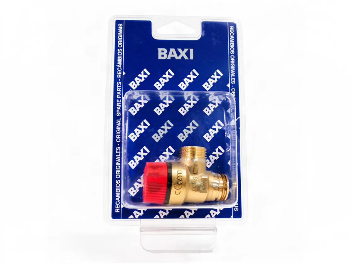 Válvula seguridad Baxi Neobit Plus - Victoria Plus 24/24F 3Bar., referencia 125071201