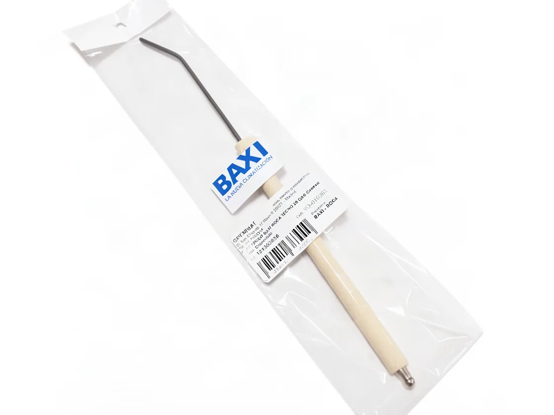 Electrodo Baxi Roca Tecno 28 gas Cabezal corto. Encendido, referencia 121303850