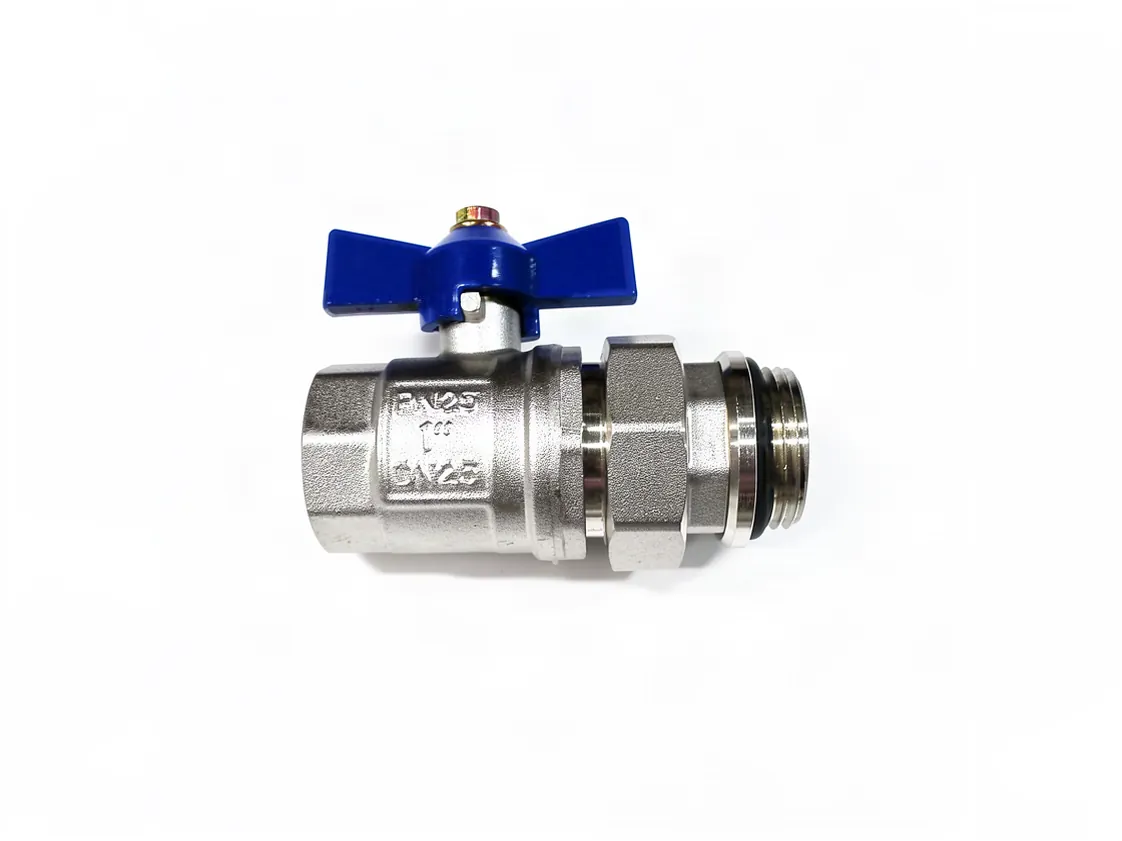 Llave corte recta 1H - 1M R.loco dos piezas Azul, referencia OV-030283