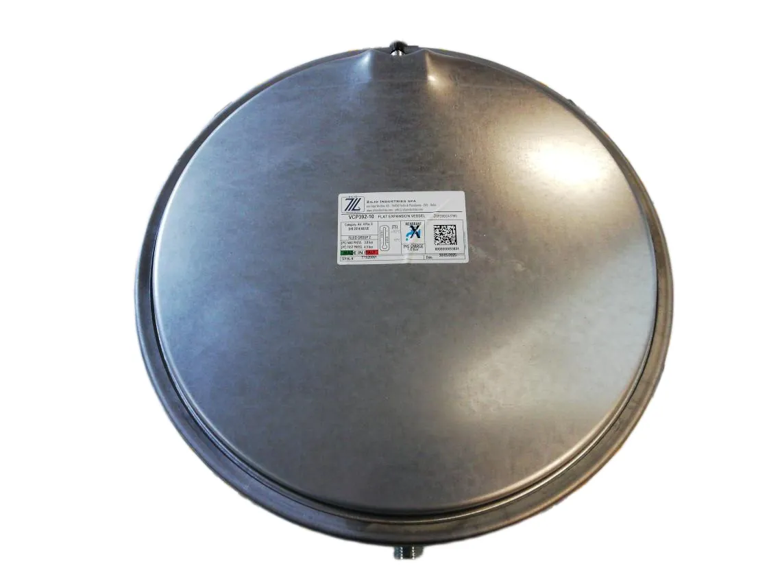 Vaso di espansione Circular 10L-1/2-Ø392x80mm.Posición 180º, codice ricambio LJ-041163