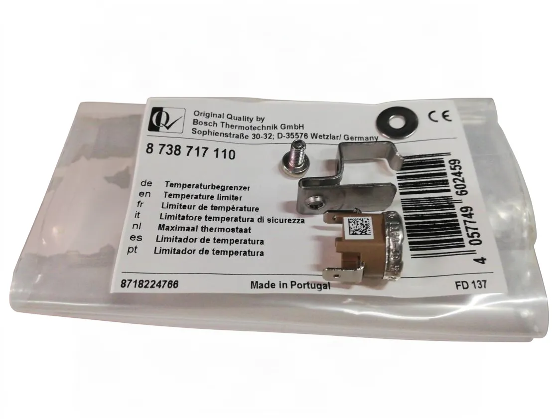 Begrenzingsthermostaat Junkers 120ºC, onderdeelnummer 8738717110