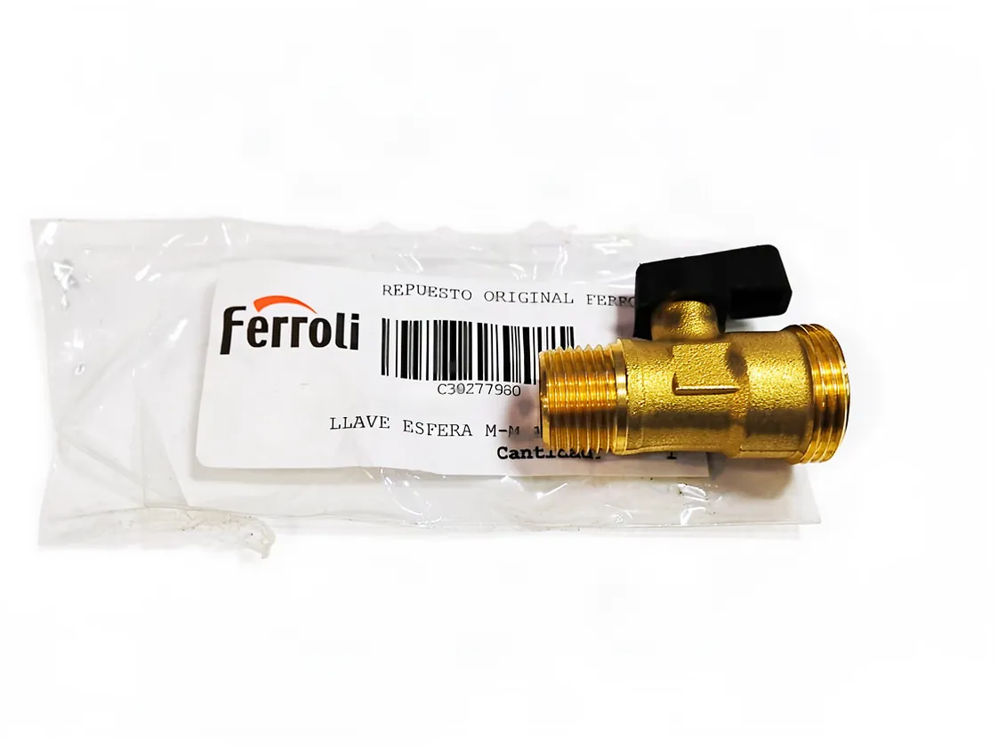 Torneira de esvaziamento Ferroli E-Kombi corte 1/2M - 3/4M, referência C30277980