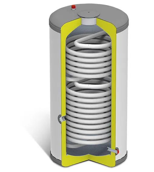 Interacumulador 0200L Domusa Sanit HE DS 200 Med. Ø581x1563mm. Acero inoxidable. Alto Rendimiento. Doble Serpentin, referencia TSAN000064