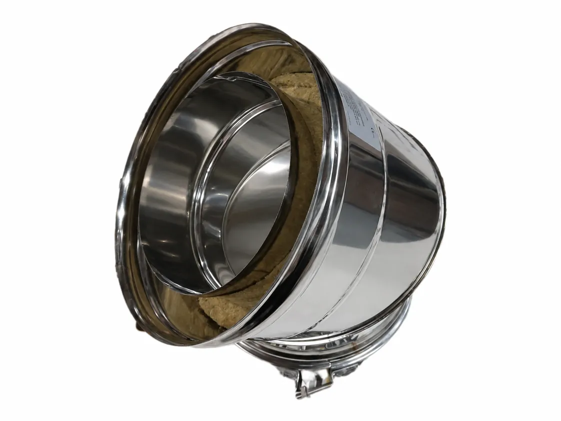 SPC Winkel 150 - 45º Rostfrei Doppelwandig 316, Teilenummer 15045DP316