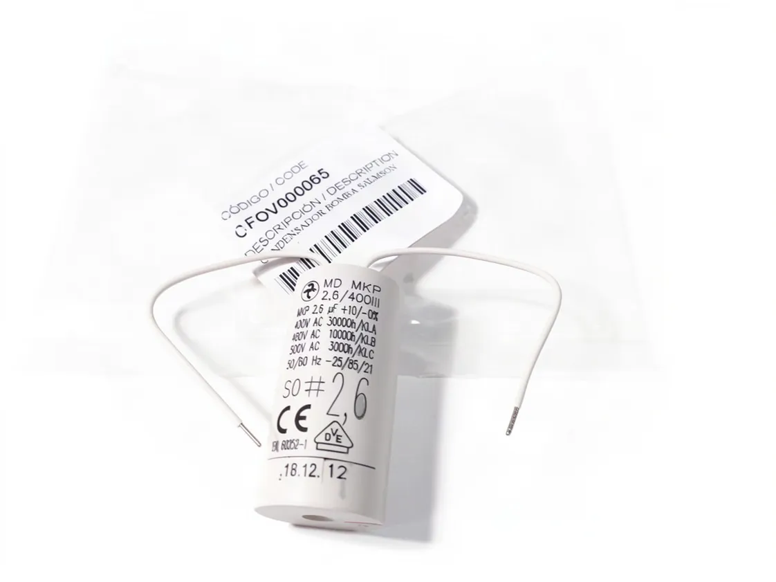002.6uF Domusa Circulating Pump Capacitor, part number CFOV000065