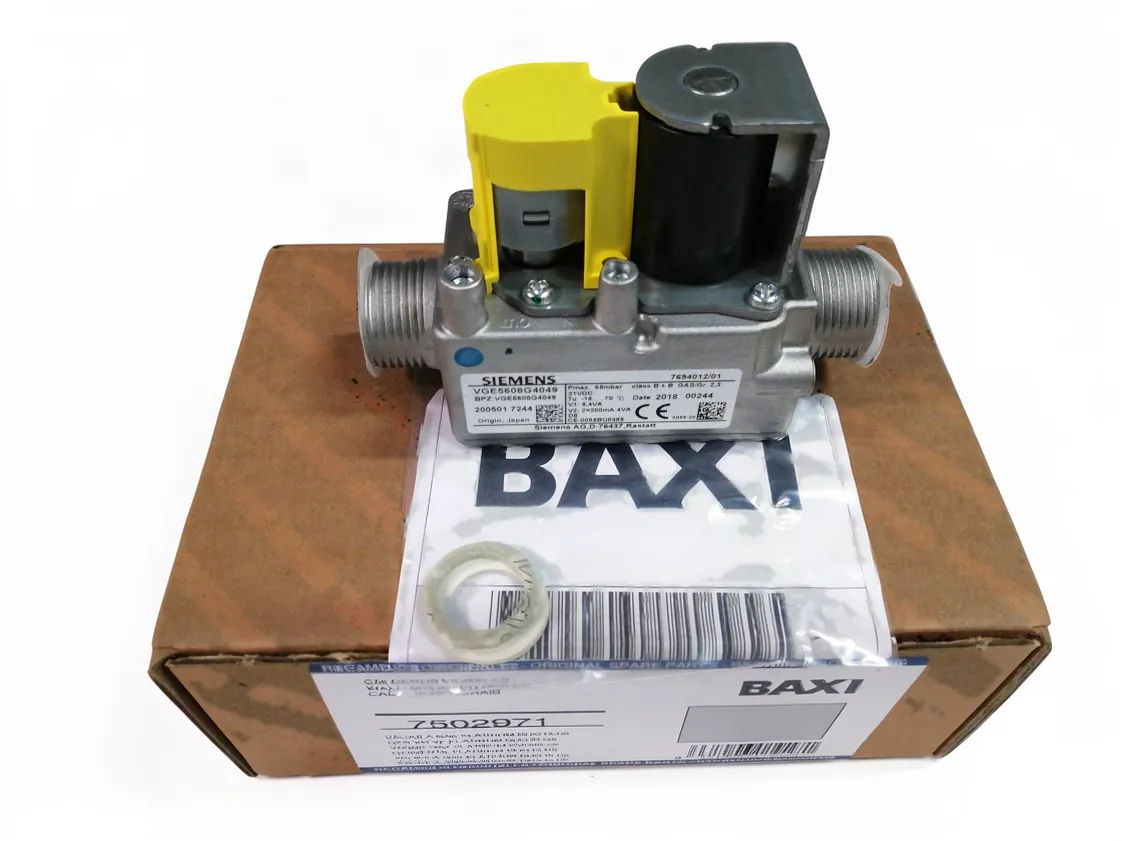 Vanne gaz Baxi Roca Platinum Max Plus, référence 7502971