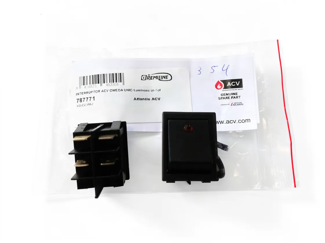 ACV Omega Unic Illuminated on / off Switch, part number 787771