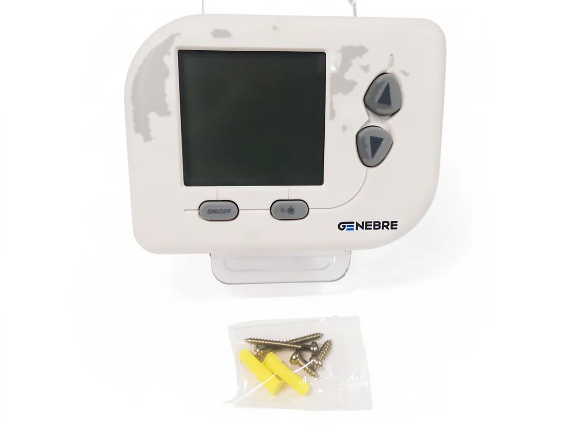 Termostato Ambiente Digitale. ON-OFF Attacco con Cavo Genebre (Freddo - Calore), codice ricambio SN-022862