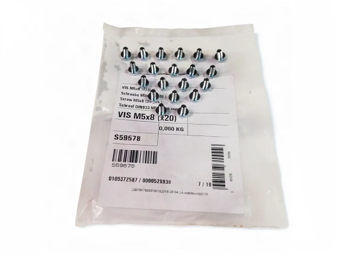 Vite De Dietrich MCR24/28BIC M5x8mm (kit 20uds), codice ricambio S59578