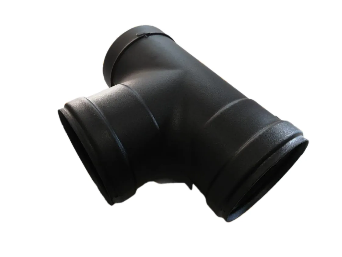 TE 080 x 90º MHH con tapa Vitrificado Negro (FIG), referencia 8TEKER3