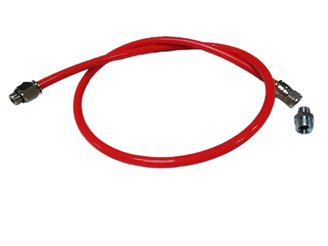 Tubo flexível gasóleo 1/4H reto - 1/4M reto x 1000mm Ferroli poliamida, referência Q39826350-CP