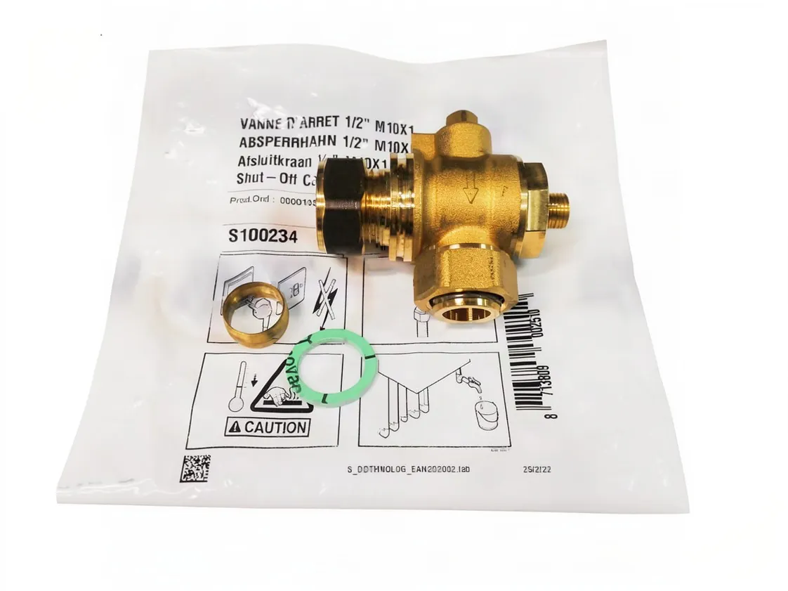 Rubinetto di intercettazione De Dietrich MCR 24/28MI 1/2" M10, codice ricambio S100234