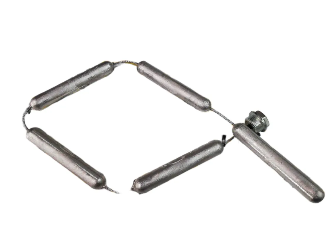 Anodo magnesio 3/4 flessibile Compatibile con 2600261227 Lunghezza 800mm.(5 elementi), codice ricambio TR-023325