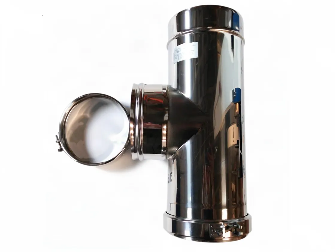 TE SPC 130 - 90º Inox316 Doble pared M-M-H, referencia 130TE90DP316