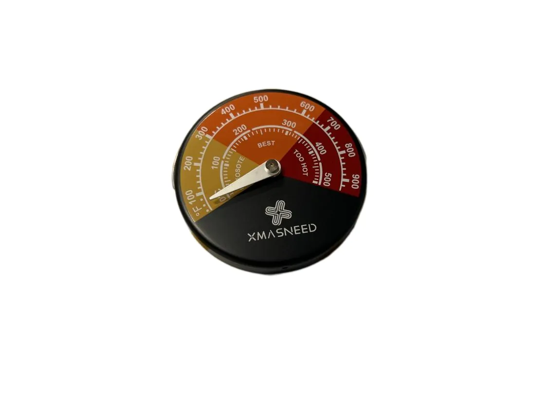 000-500º Horizontal Magnetic Thermometer Ø60x20mm. Black/Red Flue Gas, part number XK-036685