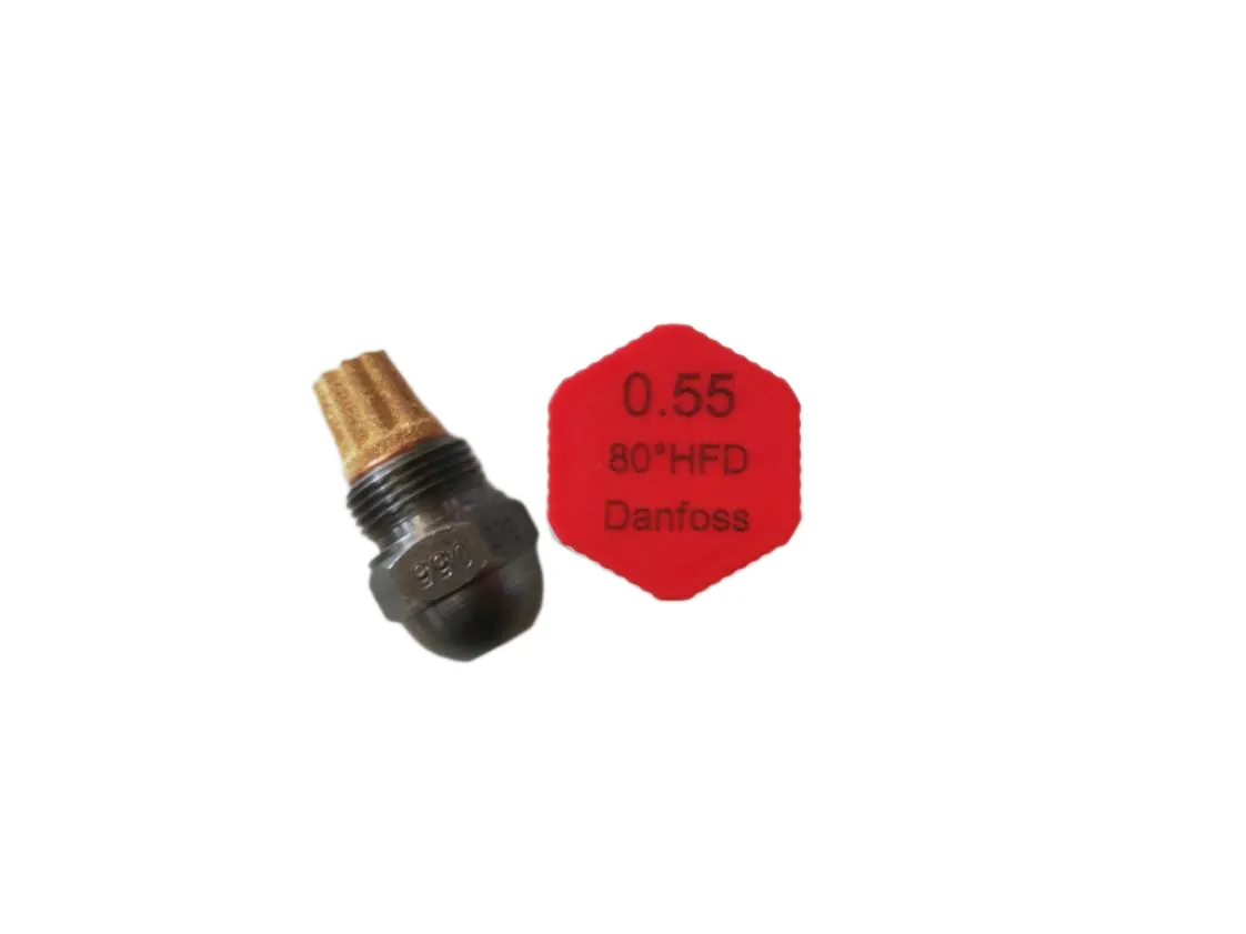 Bico de gasóleo 055 80º HFD Danfoss. Injetor Buderus 87161427870, referência 05580HFD