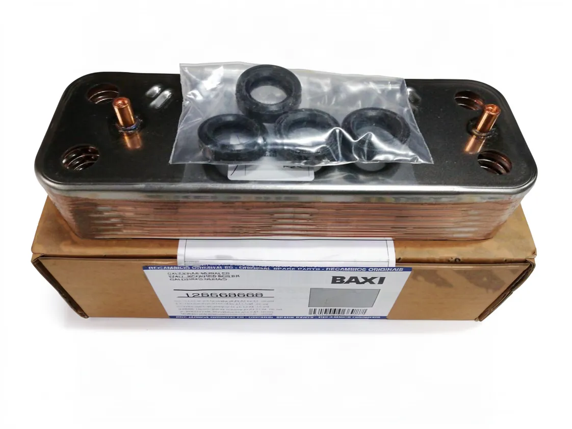 Intercambiador placas Baxi-Roca Novadens 24 - Novanox/Platinum Compact 28/28F (BA005686680) (14placas), referencia 125568668
