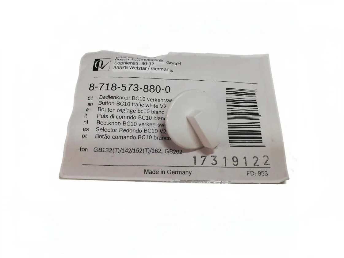 Seletor potenciômetro Buderus Logamax Plus GB162-45, referência 87185738800