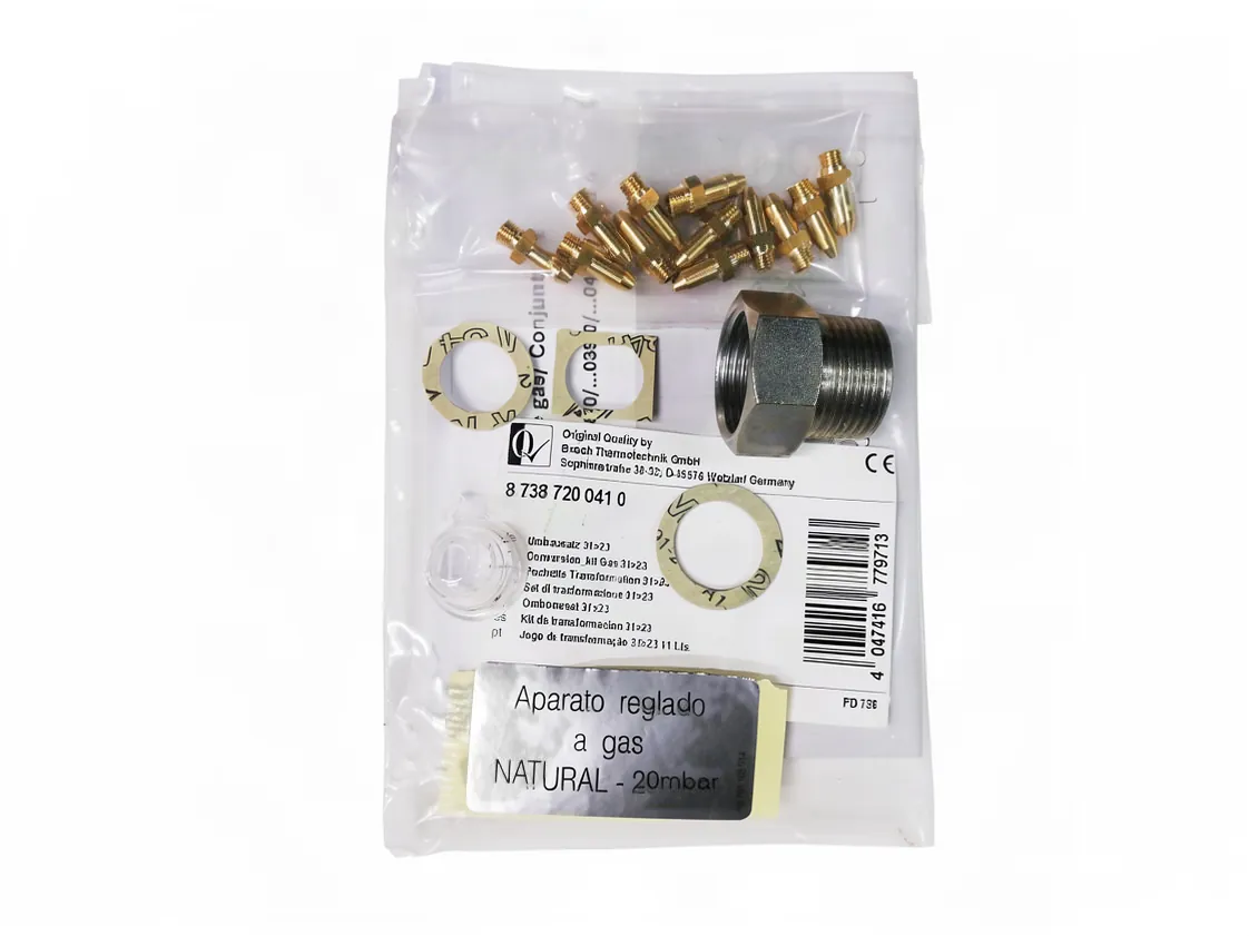 Kit trasformazione Junkers WTD KME 11 metano, codice ricambio 87387200410