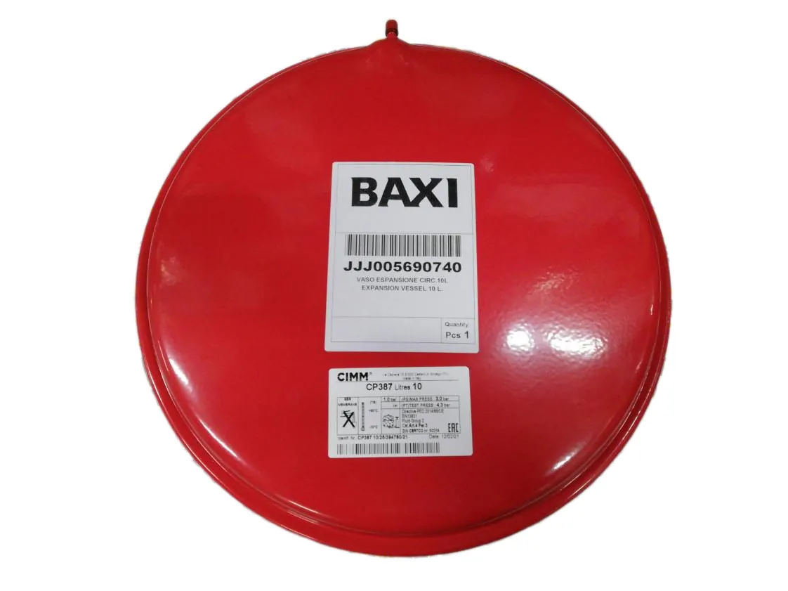 Vaso expansión Baxi Roca Novanox 28/28F - Luna 310 FI (10L-1/4-Med.390x95mm), referencia 125560884