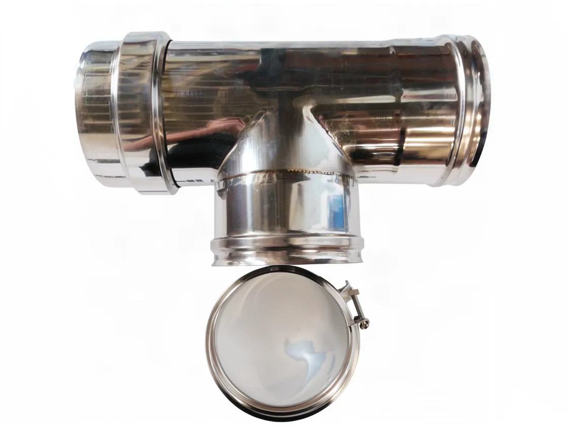 TE SPC 080 - 90º Inox316 Double paroi, référence 8TE90DP316