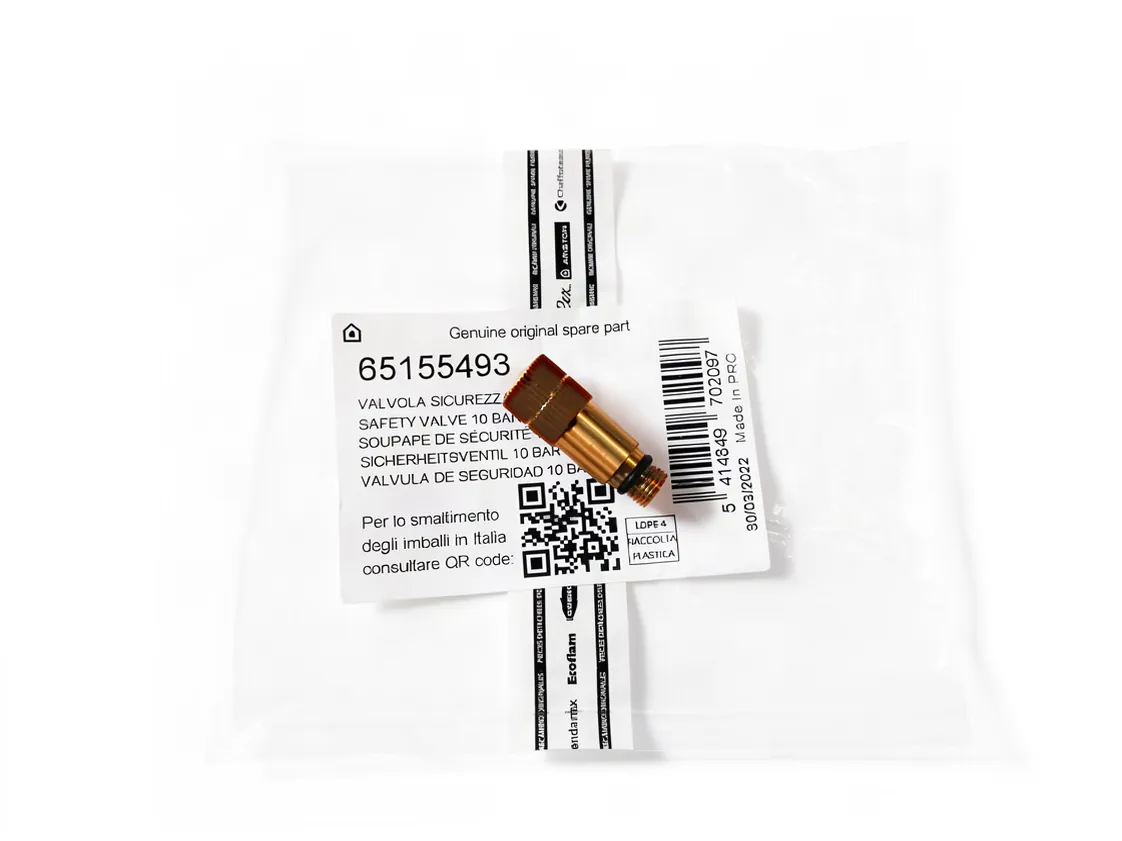 Valvola di sicurezza Ariston Next Oft (10bar), codice ricambio 65155493