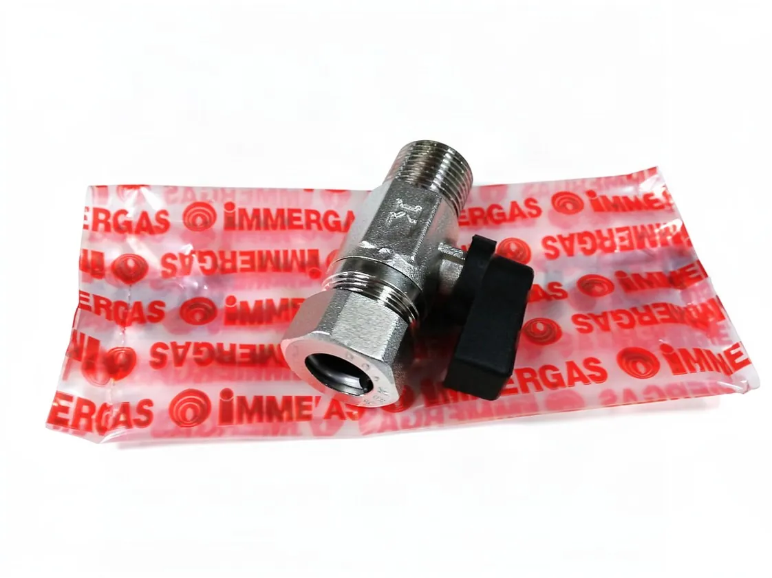 Valve Immergas angle 1/2" DHW, part number 1.1572